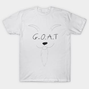 G.O.A.T simple Tshirt T-Shirt